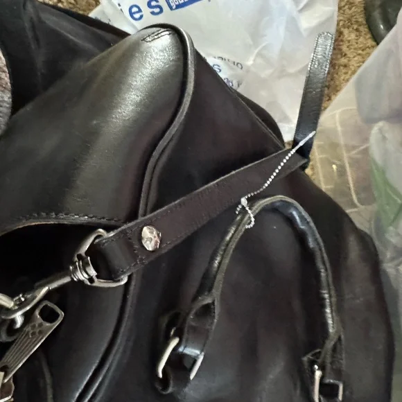 Patricia Nash Black Embossed Satchel Like New - Picture 3 of 5